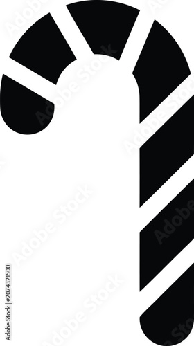 Film reel icon with curved stripes on transparent background