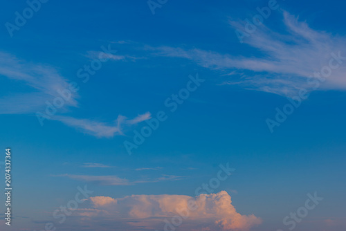 スッキリした夕空