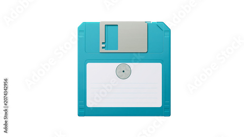 Photos Turquoise 3 5 inch floppy disk with grey slider