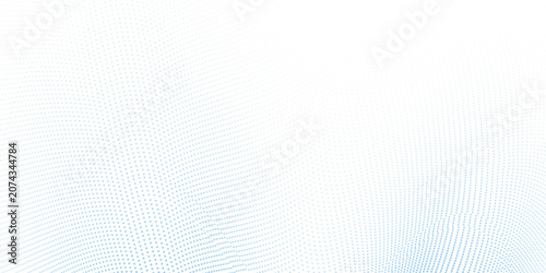 Foto Blue dotted wave line pattern