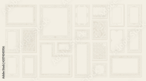 Ornate Frames Collection: Vintage Decorative Borders and Page Elements
