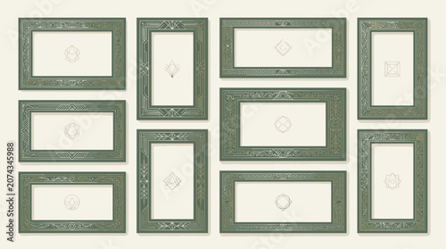 Ornate Picture Frames Collage - Vintage Decorative Borders