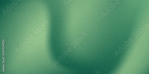 Abstract dark green grainy gradient background