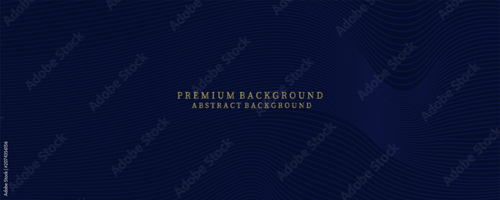 Fototapeta premium Desain latar belakang premium dengan pola garis biru tua diagonal. Template vektor untuk spanduk mewah digital, undangan, voucher, sertifikat.desain trendi modern