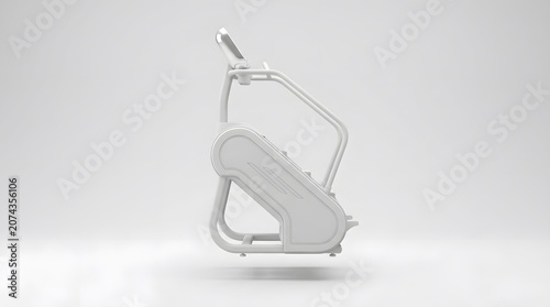 Modern White Exercise Step Machine in Studio