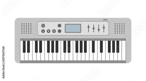 Obraz na plátně Electronic keyboard instrument with buttons.
