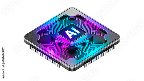 Artificial intelligence processor chip with futuristic digital computing technology