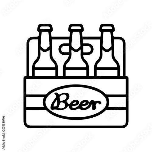 Fotografie Beer Bottle Six Pack Icon