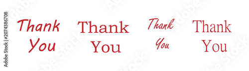 Thank You Typography Vector Collection.EPS10