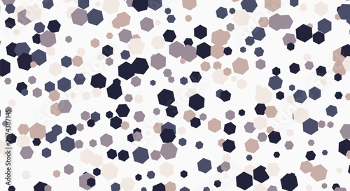 Neutral tone hexagonal shapes on white background for minimalist architectural and interior design concepts.