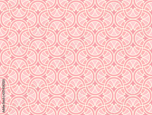 Decorative abstract art deco seamless pattern. Retro linear vector background.