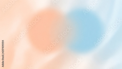 Abstract Soft Pastel Peach and Light Blue Gradient Background Set with Copy Space