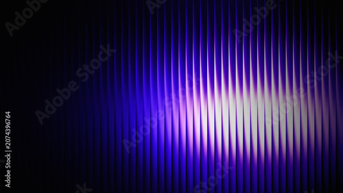 Abstract background with vertical lines and glowing purple light effect