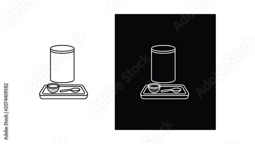 Vector illustration of battery charging on digital scale with neon glow