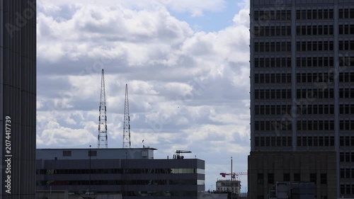 Los Angeles Cloud Timelapse With Towers.