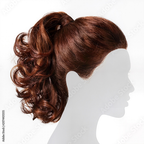 Stunning curly hairstyle display for modern fashion enthusiasts