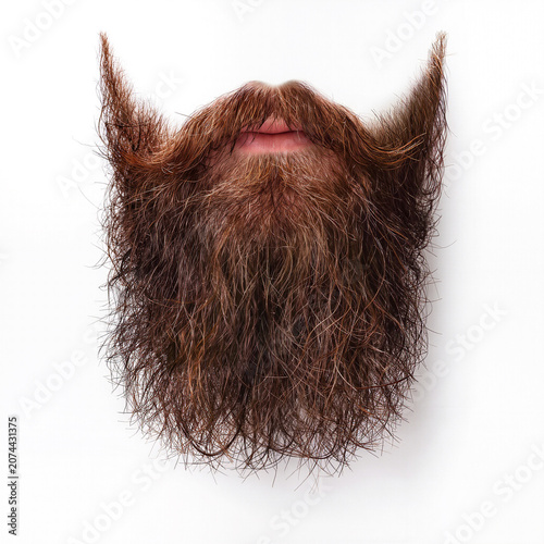 Unique and bold facial hair display brings personality to life