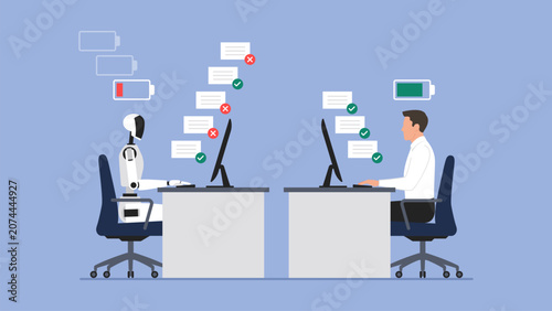 Human vs AI costs and efficiency at work