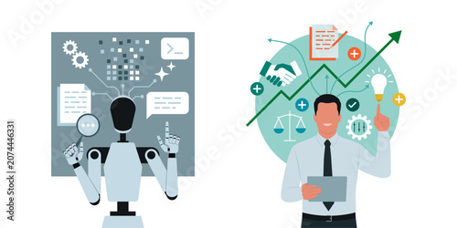AI versus Human thought and performance