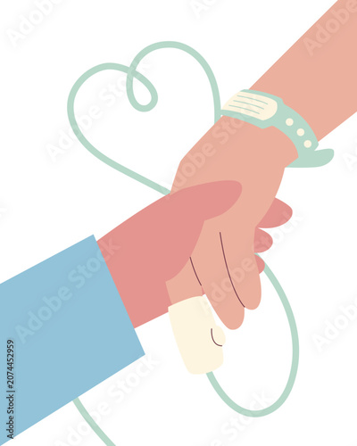 Nurse Monitoring Senior Patient Health at the Hospital