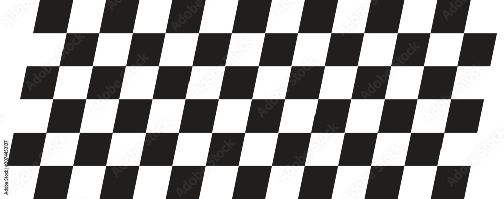 Obraz premium Black and white checkboard pattern design