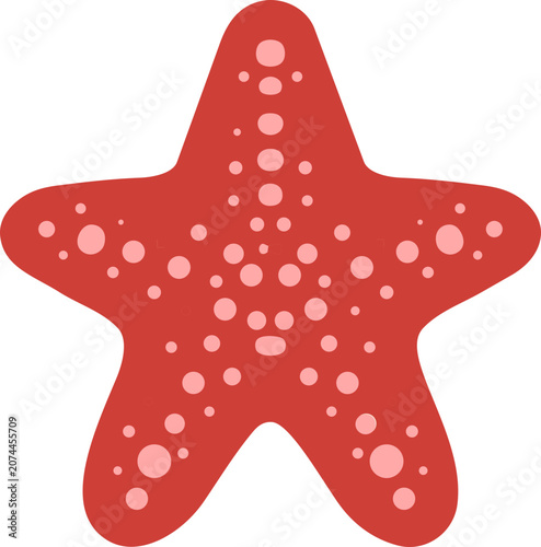 Starfish Summer Holiday Objects and Beach Accessories Flat Vector Collection