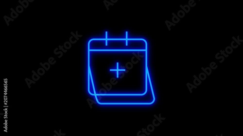 Calendar icon animation. Simple calendar concept.