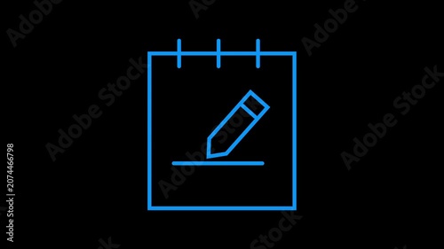 Calendar icon animation. Simple calendar concept.