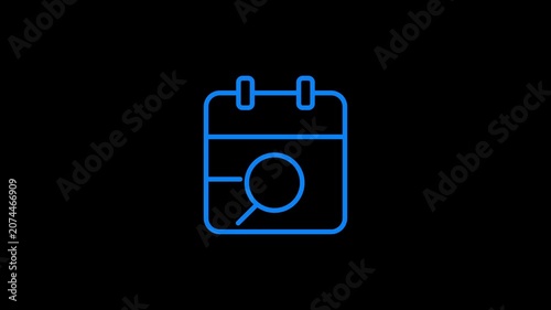 Calendar icon animation. Simple calendar concept.