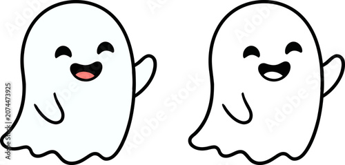 halloween ghost icon vector