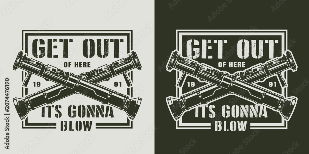 Fototapeta premium '91 military logo design