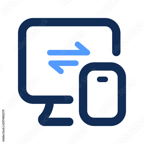 Billede på lærred device pairing outline color icon