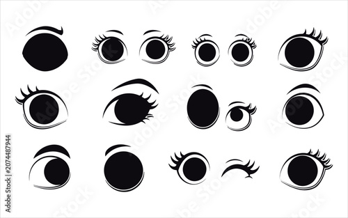 Collection of Various Eyes Illustrations
