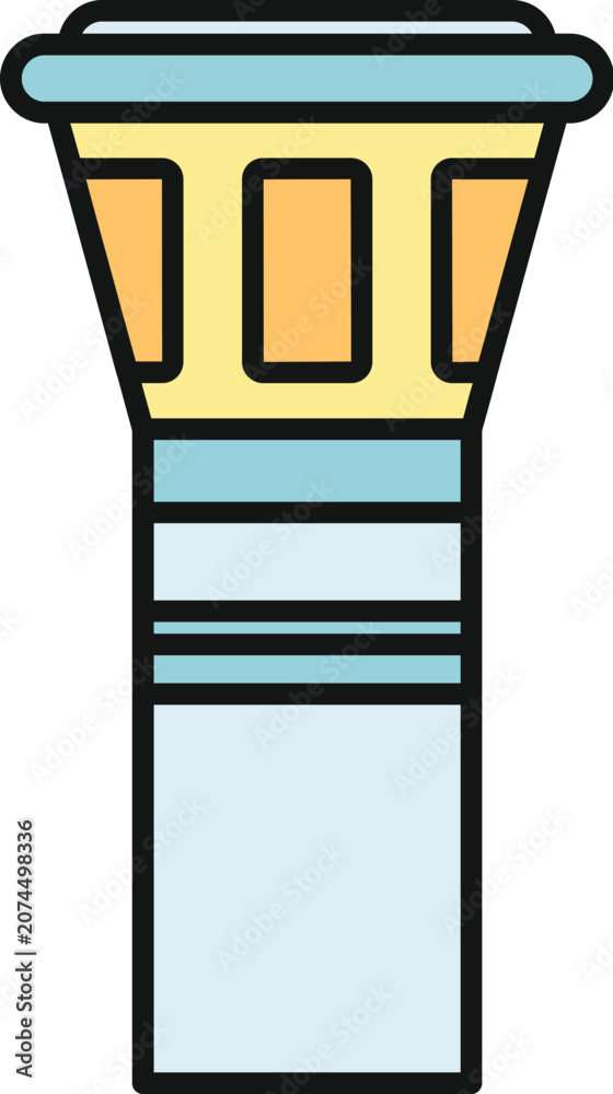 Naklejka premium Stylized column vector showing ancient architecture detail