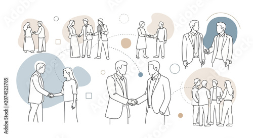 Business People Handshake Corporate Partnership.