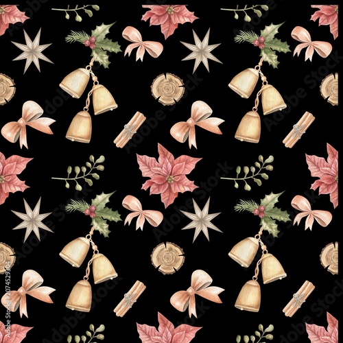 Christmas Background JPG Festive Holiday Design
