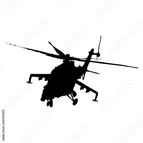 Tableau sur toile Helicóptero de ataque