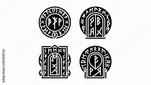 Photos Norse Runes Symbols Collection