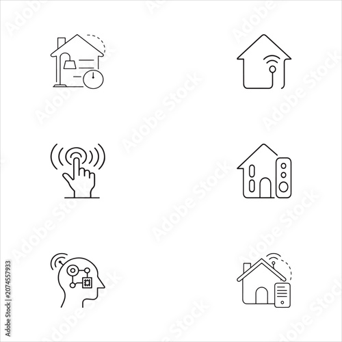Automation System Smart Home  with IoT Devices, Wireless Connectivity, Home Security.