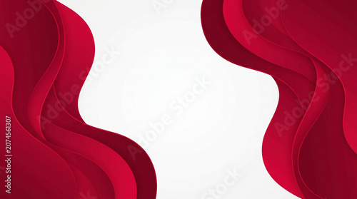 Dynamic red flowing wave artistic rendering frames a bright central expanse evoking a sense of movement passion and energetic celebration for diverse promotional uses or impactful presentations.