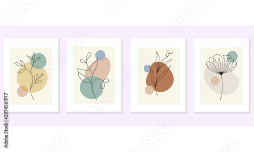 Minimal Botanical Line Art Home Decor Prints.