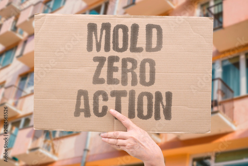 Foto "Mold zero action" No response to dangerous fungal growth