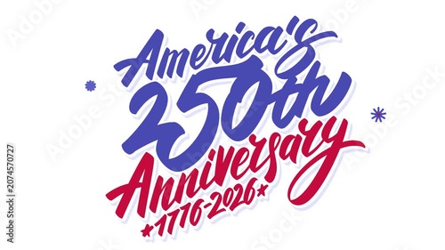 America's 250th Anniversary Animated Celebration title