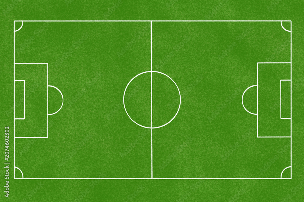 Obraz premium background with soccer field with green grass