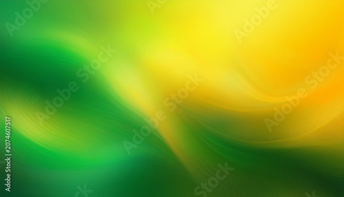 Yellow And Green Defocused Blurred Motion Bright Abstract Background Widescreen Horizontal