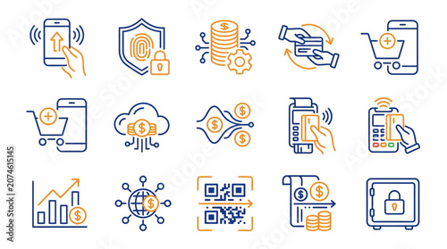 Modern Digital Payment Branding Logo Design by IconaStudio with Abstract Currency Symbol and Tech Elements for Fintech Startups and Online Banking Platforms