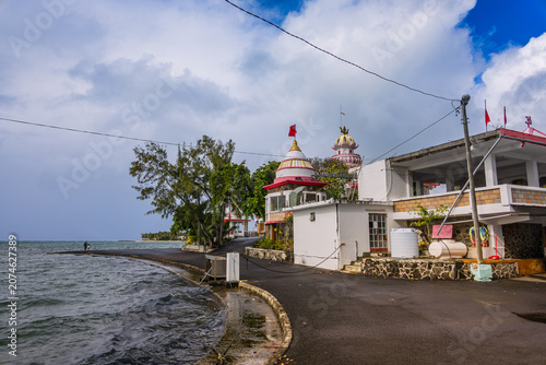 Temple Sagar Shiva à Poste de Flacq, Ile Maurice, Océan Indien, Afrique