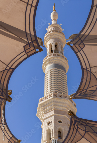 4 December 2021 The Mosque of the Prophet (Masjid al-Nabawi), Medina (Al-Madinah al-Munawwarah), Saudi Arabia
