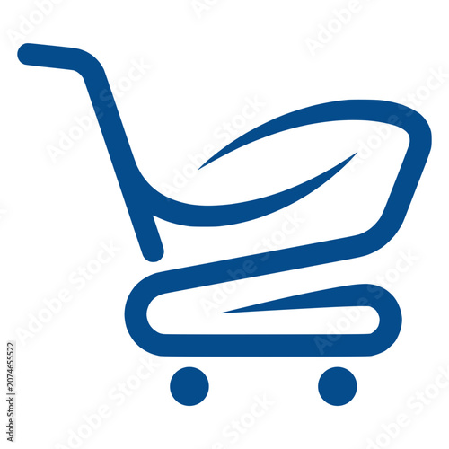 Eco Friendly Shopping Cart Icon Representing Sustainable Consumerism and Natural Retail