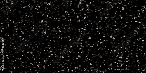Obraz na płótnie Black asphalt texture with white speckled stone particles, dark seamless pattern